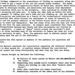 Minutes, 1984-10-15. Women ...