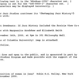 Announcements, 2000-11-14. ...