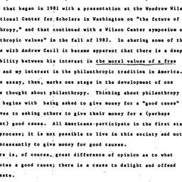 Speaker's notes, Philan...