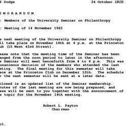 Announcements, 1983-10-24. ...