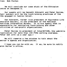 Announcements, 1986-11-19. ...