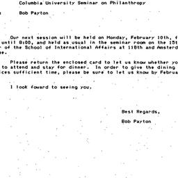 Announcements, 1986-01-27. ...