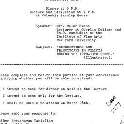 Announcements, 1986-03-25. ...