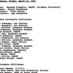 Minutes, 1991-03-15. The Hi...
