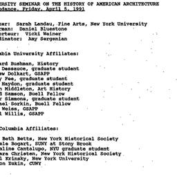 Minutes, 1991-04-05. The Hi...
