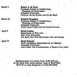 Schedules, The History of A...
