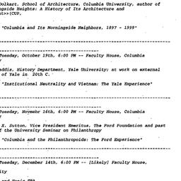 Announcements, 1999-09-21. ...