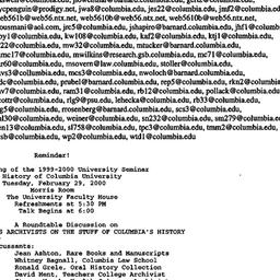 Announcements, 2000-02-24. ...