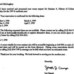 Correspondence, 1999-07-15....
