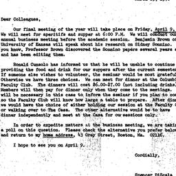 Announcements, 1976-03-25. ...