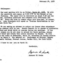 Announcements, 1976-02-24. ...
