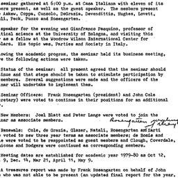 Minutes, 1979-05-11. Studie...