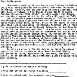 Announcements, 1984-03-09. ...