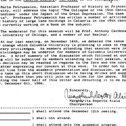 Announcements, 1986-11-25. ...