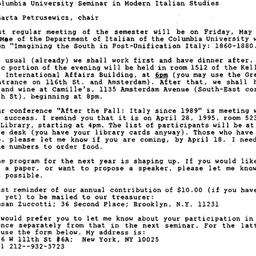 Announcements, 1995-04-03. ...