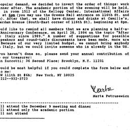 Announcements, 1994-11-16. ...