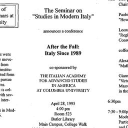 Announcements, 1995-04-28. ...