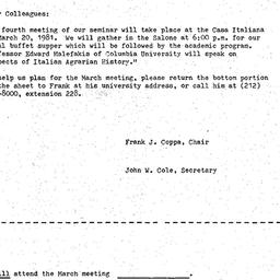 Announcements, 1981-03-04. ...
