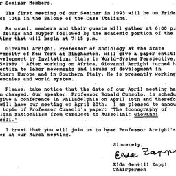 Announcements, 1993-02-17. ...
