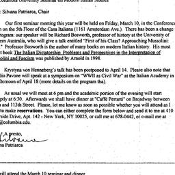 Announcements, 2000-02-16. ...