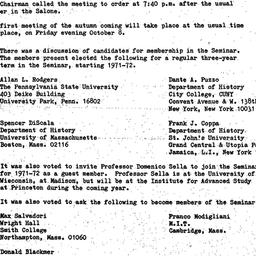 Minutes, 1971-05-07. Studie...