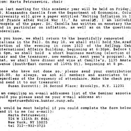 Announcements, 1996-04-26. ...
