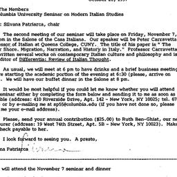 Announcements, 1997-10-20. ...