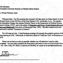 Announcements, 1999-02-24. ...