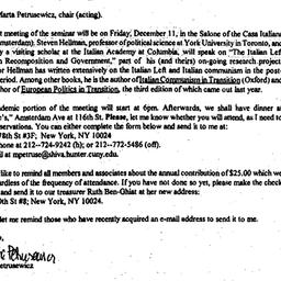 Announcements, 1998-11-22. ...