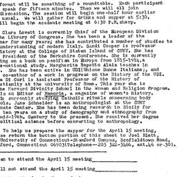 Announcements, 1983-04-15. ...