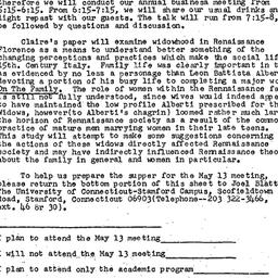 Announcements, 1983-05-13. ...