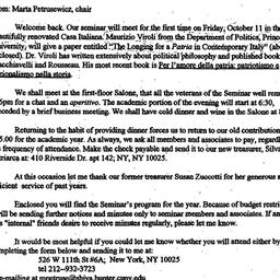 Announcements, 1996-09-20. ...