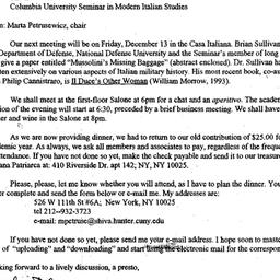 Announcements, 1996-11-20. ...