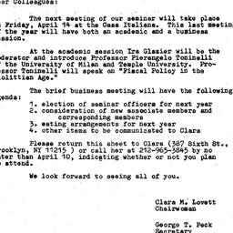 Announcements, 1978-04-05. ...