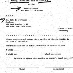 Announcements, 1976-03-01. ...
