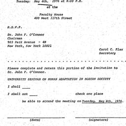Announcements, 1976-05-04. ...