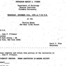 Announcements, 1978-11-15. ...