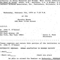Announcements, 1979-02-07. ...