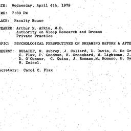 Minutes, 1979-04-04. Human ...
