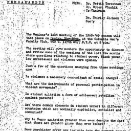 Announcements, 1969-05-06. ...