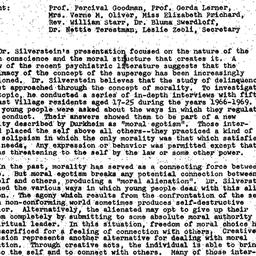 Minutes, 1973-10-15. Human ...