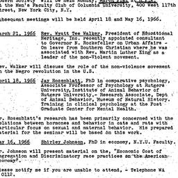 Announcements, 1966-03-21. ...