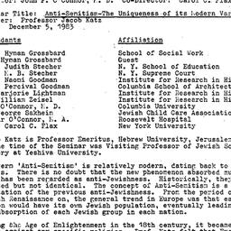 Minutes, 1983-12-05. Human ...