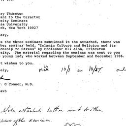Correspondence, 1987-07-14....