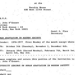 Announcements, 1976-10-05. ...