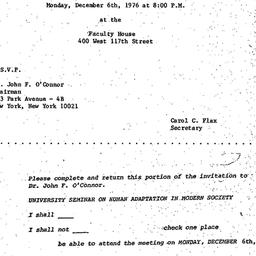 Announcements, 1976-12-06. ...