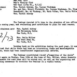 Minutes, 1972-05-08. Human ...