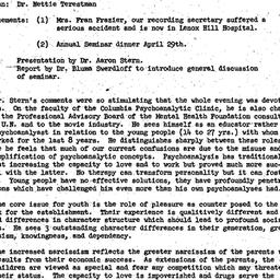 Minutes, 1970-02-15. Human ...