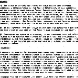 Minutes, 1965-01-18. Human ...