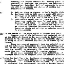 Minutes, 1965-05-17. Human ...